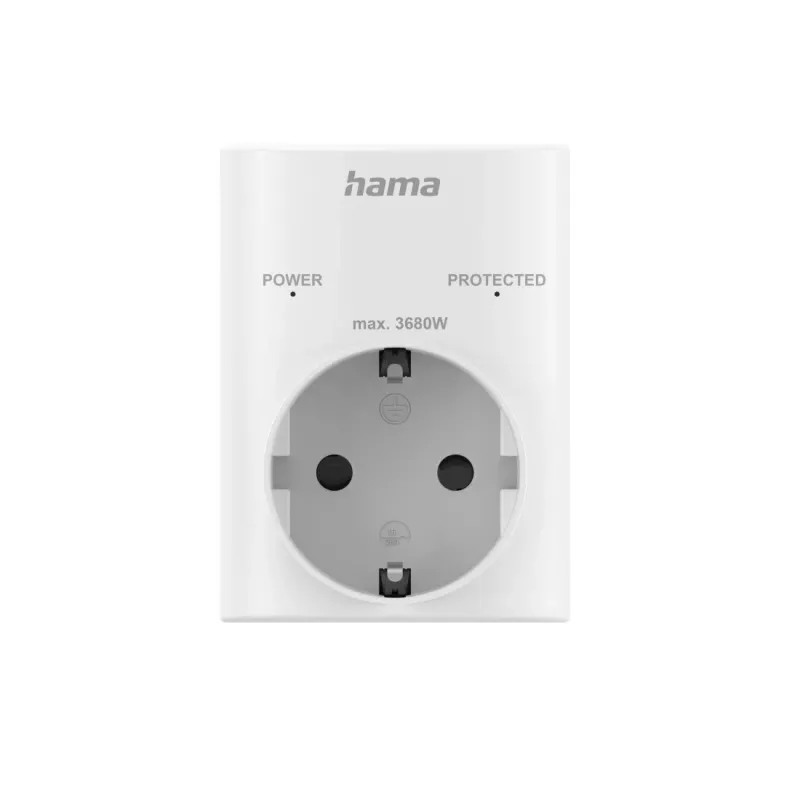 Hama 00223324 Προσαρμογέας ρεύματος Type F Λευκό