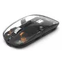 Hama WM-600 ποντίκι πολλαπλών συσκευών, ασύρματο RF + Bluetooth, επίπεδο, 6 κουμπιά, διαφανές