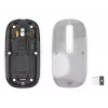 Hama WM-600 ποντίκι πολλαπλών συσκευών, ασύρματο RF + Bluetooth, επίπεδο, 6 κουμπιά, διαφανές