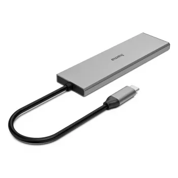 Hama 00200147 Hub διασύνδεσης USB Type-C 10000 Mbit/s Γκρι
