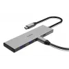 Hama 00200147 Hub διασύνδεσης USB Type-C 10000 Mbit/s Γκρι