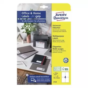 Αυτοκόλλητες ετικέτες Ορθογώνιες Avery 6124