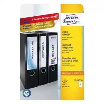 Αυτοκόλλητες ετικέτες Avery L4760-10 Στρογγυλεμένο ορθογώνιο