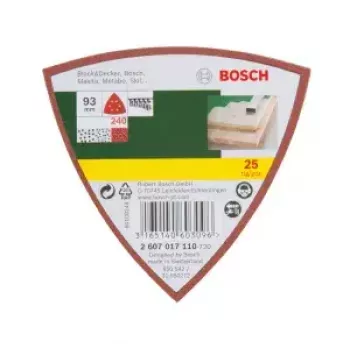 Bosch 2607017110 25 τεμ. φύλλο λείανσης