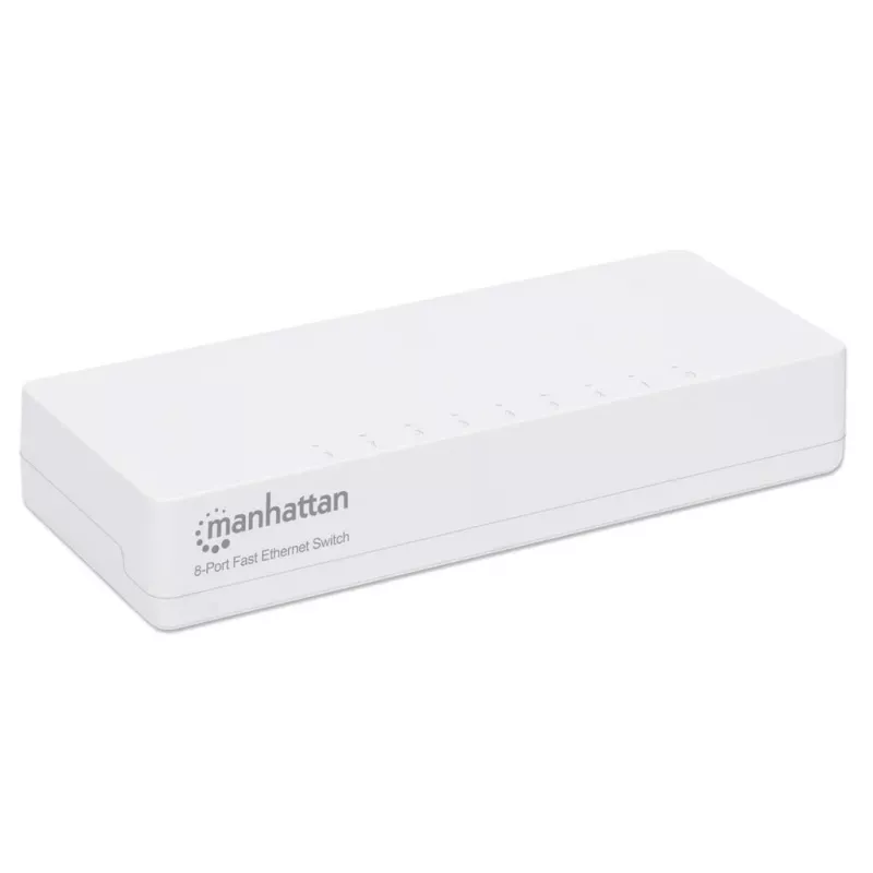 Manhattan 8-Port Fast Ethernet Switch, πλαστικό, τρία χρόνια εγγύηση, Box