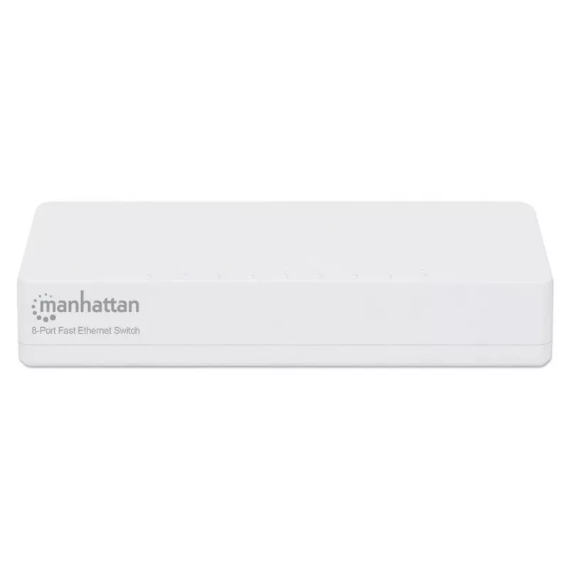 Manhattan 8-Port Fast Ethernet Switch, πλαστικό, τρία χρόνια εγγύηση, Box
