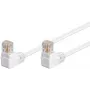 Καλώδιο patch Goobay CAT 5e 2x 90° γωνιακό U/UTP λευκό 10 m