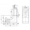 Καλώδιο patch Goobay CAT 5e 2x 90° γωνιακό U/UTP μαύρο 3m