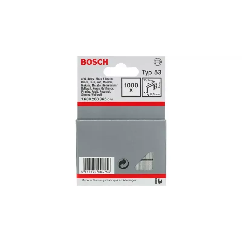 Bosch σύρματα συρραπτικού, Type 53: