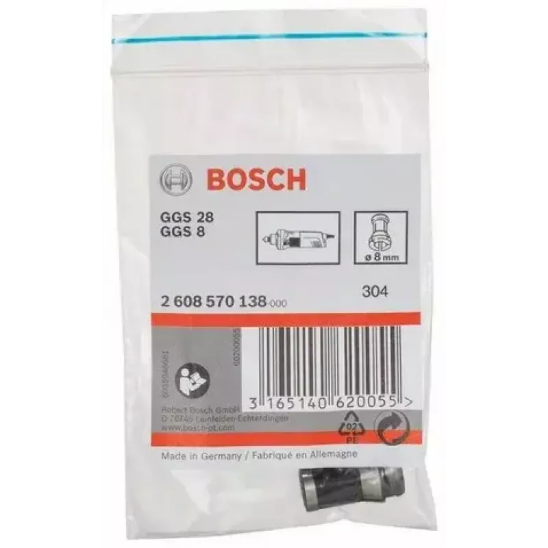 Bosch 2608570138 κολλέτο, 8 mm, για GGS 28 CE
