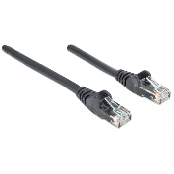 Intellinet Καλώδιο δικτύου patch, Cat6, 20 m, Μαύρο, CCA, U/UTP, PVC, RJ45, επιχρυσωμένες επαφές, snagless, με ανακούφιση έλξης, εφ' όρου ζωής εγγύηση