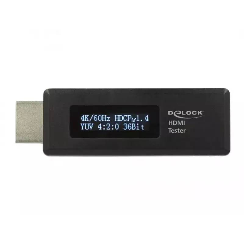 Delock 63327 Ελεγκτής HDMI για πληροφορίες EDID με οθόνη OLED 2 γραμμών