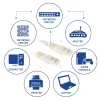 ACT ιβουάρ 1 μέτρο καλώδιο patch U/UTP CAT6 με βύσματα RJ45