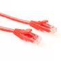 ACT κόκκινο 0,5 μέτρα καλώδιο patch U/UTP CAT5E επιπέδου εξαρτημάτων με βύσματα RJ45