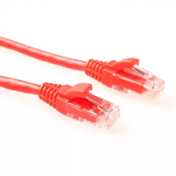 ACT Κόκκινο 7 μέτρα U/UTP CAT5E καλώδιο patch σε επίπεδο εξαρτημάτων με βύσματα RJ45