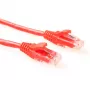 ACT Κόκκινο 5 μέτρα U/UTP CAT6 καλώδιο patch σε επίπεδο εξαρτημάτων με βύσματα RJ45