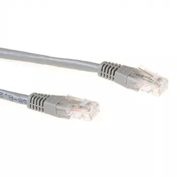 ACT γκρι 7 μέτρα LSZH U/UTP CAT6A καλώδιο patch με βύσματα RJ45
