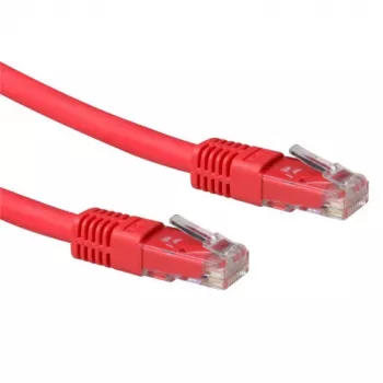 ACT κόκκινο 10 μέτρα LSZH U/UTP CAT6A καλώδιο patch με βύσματα RJ45