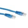 ACT μπλε 3 μέτρα LSZH U/UTP CAT6A καλώδιο patch με βύσματα RJ45