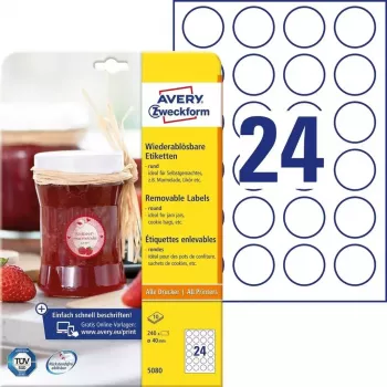 Αυτοκόλλητες ετικέτες στρογγυλές Avery 5080