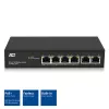 ACT διακόπτης δικτύου 6 θυρών, 10/100 Mbit/s, 4x θύρες PoE+ (30 W)