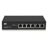 ACT διακόπτης δικτύου 6 θυρών, 10/100 Mbit/s, 4x θύρες PoE+ (30 W)