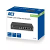 ACT διακόπτης δικτύου 6 θυρών, 10/100 Mbit/s, 4x θύρες PoE+ (30 W)