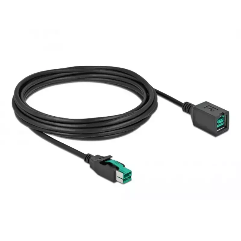 Ενεργό καλώδιο επέκτασης USB DeLOCK 85984 12V 5m μαύρο