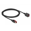 Ενεργό καλώδιο επέκτασης USB DeLOCK 85986 24 V 2 m μαύρο