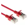 ACT Κόκκινο 2 m LSZH U/FTP CAT6A Datacenter Slimline Patch Καλώδιο με βύσματα RJ45