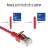 ACT Κόκκινο 2 m LSZH U/FTP CAT6A Datacenter Slimline Patch Καλώδιο με βύσματα RJ45