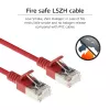 ACT Κόκκινο 2 m LSZH U/FTP CAT6A Datacenter Slimline Patch Καλώδιο με βύσματα RJ45