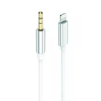 Καλώδιο ήχου 2GO 797218 1m 3.5mm Lightning λευκό