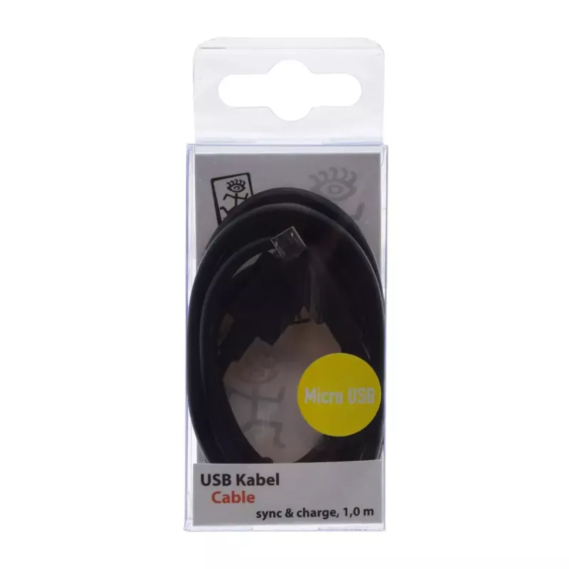 Καλώδιο USB 2GO 795201 1m USB B Micro-USB B μαύρο