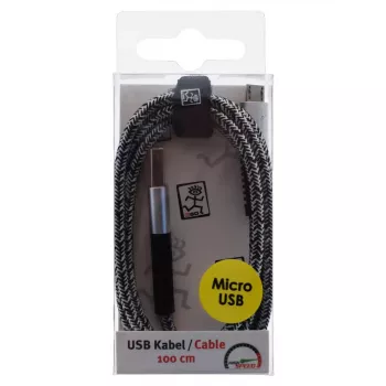 Καλώδιο USB 2GO 795951 1 m USB B Micro-USB B ασημί