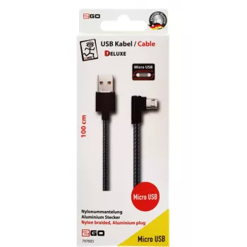 Καλώδιο USB 2GO 797005 1 m USB B Micro-USB B μαύρο