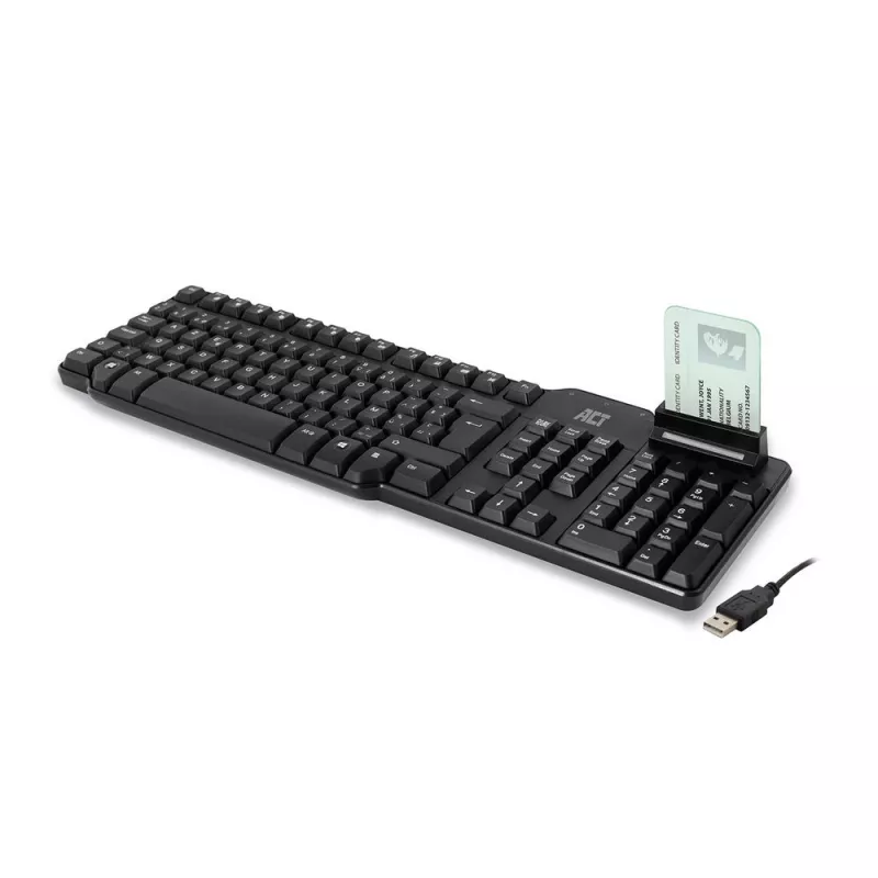 ACT Ενσύρματο πληκτρολόγιο με αναγνώστη smartcard (Azerty/BE-Layout)