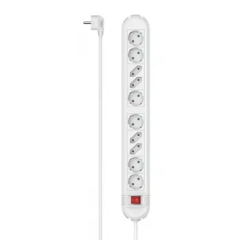 Hama 00223041 Πολύπριζο 1,5 m 10 έξοδοι AC Εσωτερικού χώρου Λευκό