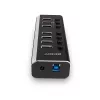 Lindy Hub USB 3.0 4 θυρών με 3 υποδοχές Quick Charge 3.0