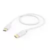 Hama 00201704 Καλώδιο USB USB 2.0 1,5 m USB-C Λευκό