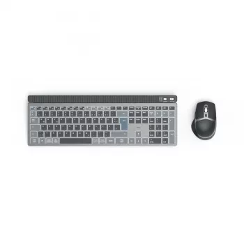 Hama WKM-750 Πληκτρολόγιο Ποντίκι περιλαμβάνεται Home/Office Bluetooth QWERTZ Γερμανικό Ανθρακί, Μαύρο, Μπλε