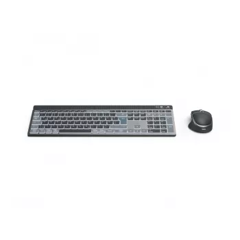 Hama WKM-750 Πληκτρολόγιο Ποντίκι περιλαμβάνεται Home/Office Bluetooth QWERTZ Γερμανικό Ανθρακί, Μαύρο, Μπλε