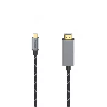 Hama 00200509 Καλώδιο HDMI 1,5 m HDMI Type-A (Standard) USB Type-C Μαύρο
