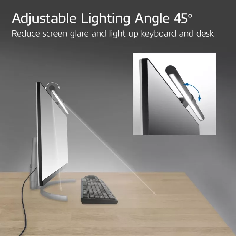 Φωτεινή μπάρα οθόνης LED ACT AC8055 — Ρυθμιζόμενο φωτιστικό οθόνης με τροφοδοσία USB