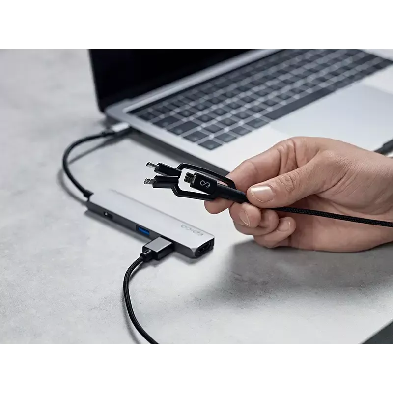 Καλώδιο USB-A σε USB-C / Micro-USB-B / Lightning 3 σε 1 1,2 m Epico
