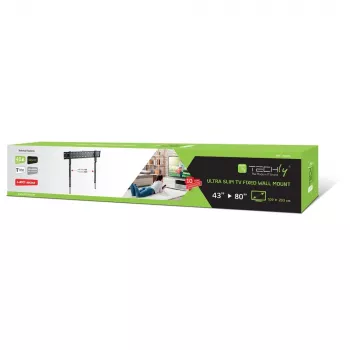 Techly ICA-PLB 736F Βάση τοίχου TV 2,03 m (80 ίντσες) μαύρη