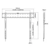 Techly ICA-PLB 736F Βάση τοίχου TV 2,03 m (80 ίντσες) μαύρη