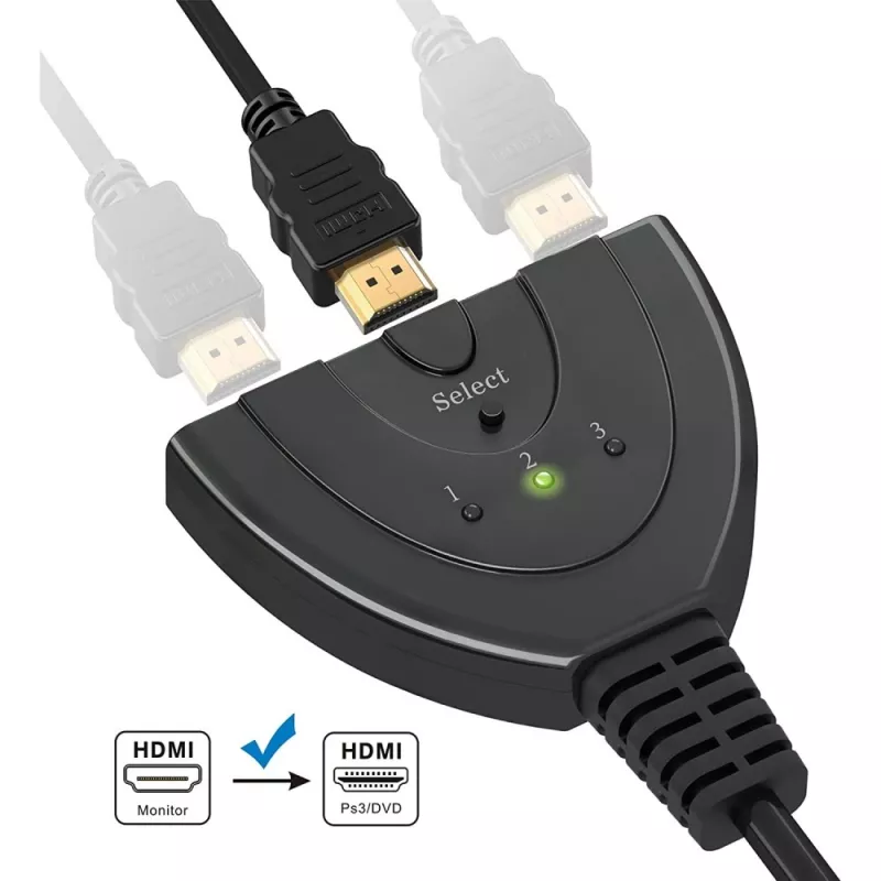 Techly IDATA HDMI-3F30 Διακόπτης βίντεο