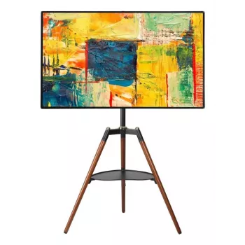 Techly ICA-TR58 Βάση/βάση στήριξης TV 165,1 cm (65 ίντσες) μαύρο, ξύλο