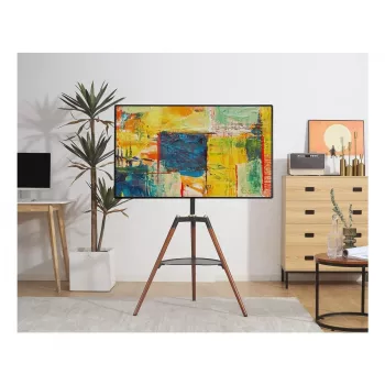 Techly ICA-TR58 Βάση/βάση στήριξης TV 165,1 cm (65 ίντσες) μαύρο, ξύλο